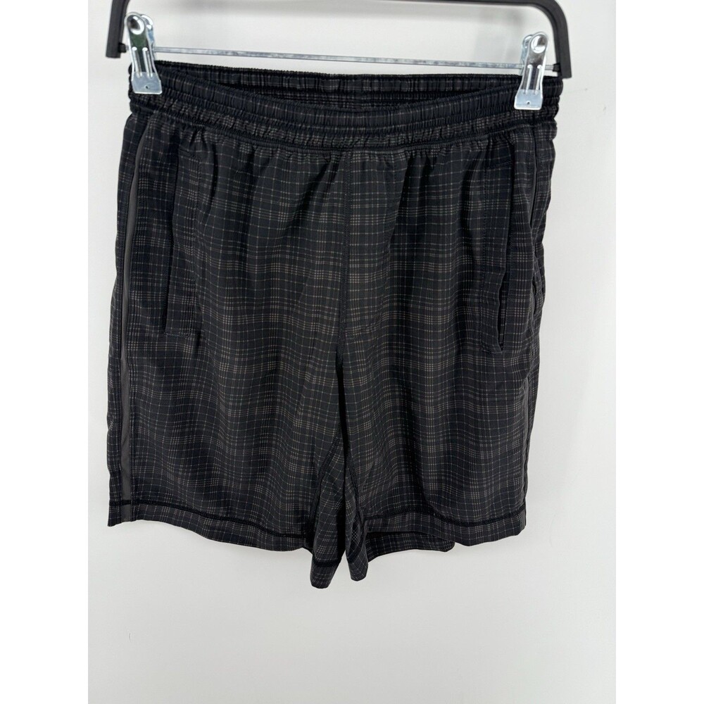 Lululemon Pace Breaker Shorts 9" Men's Sz M Geometric Lined Gym Running Logo